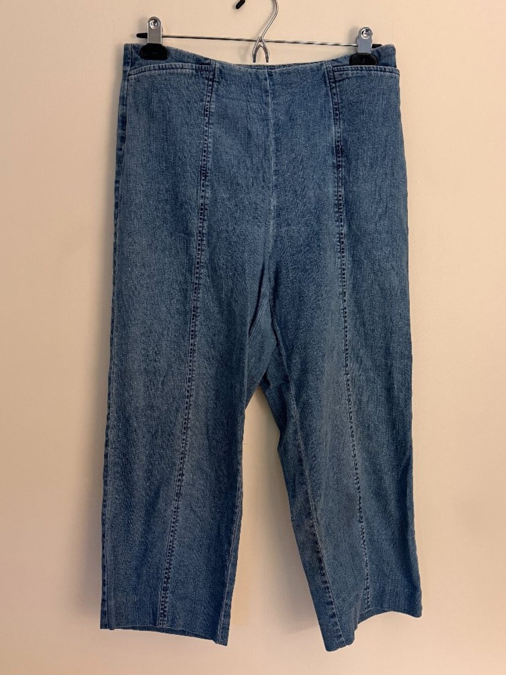 Vintage 90s Talbots Front Seam High Waisted Jean Capris, Size 8, Good Condition